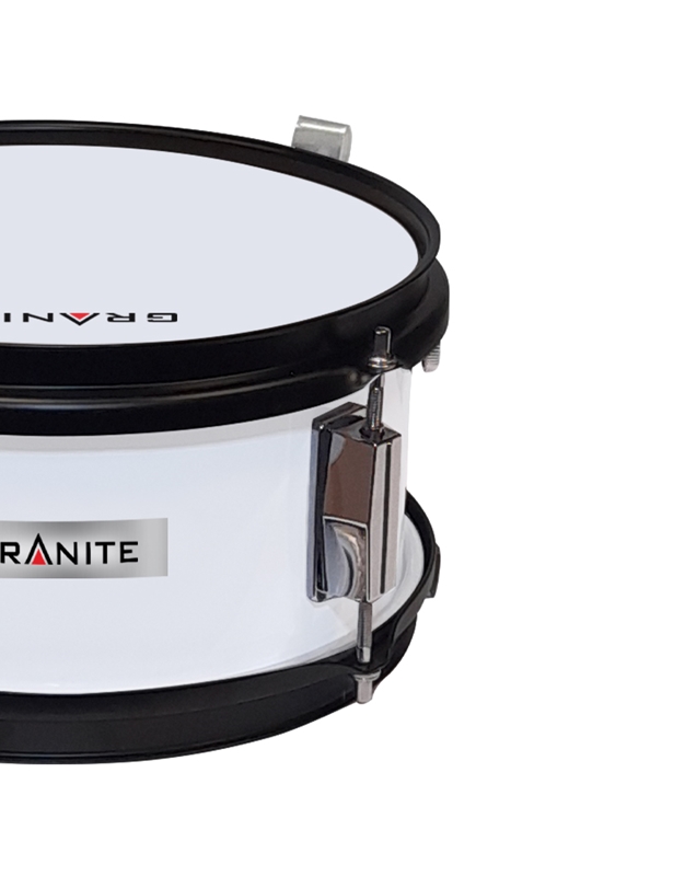 GRANITE Junior Snare 12'' x 7'' White with strap and drumsticks