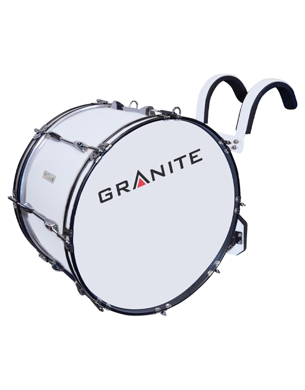 GRANITE Marching Bass Drum 20'' x 12'' with alumium harness and beaters