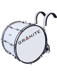 GRANITE Marching Bass Drum 18'' x 12'' with alumium harness and beaters
