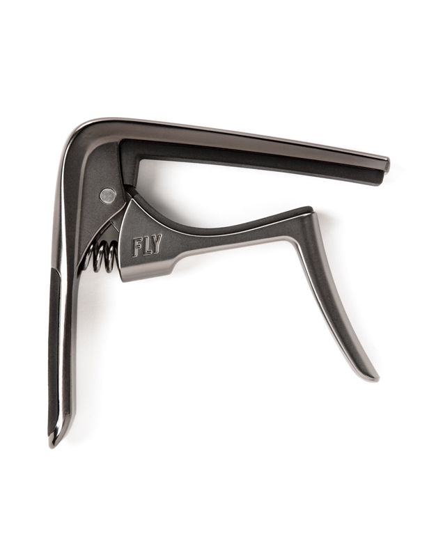 DUNLOP 63CGM Trigger Fly Gun Metal Curved Capo for Acoustic – Electric Guitar
