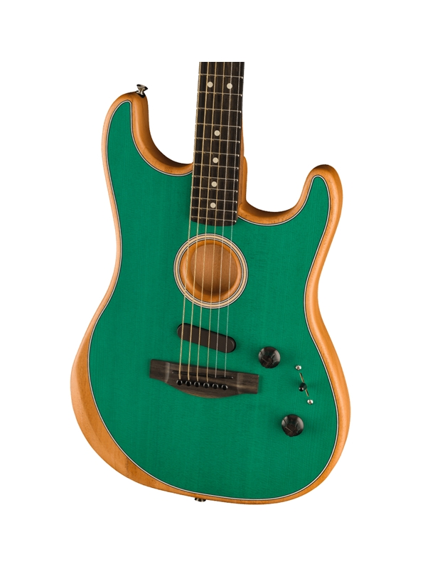 FENDER Limited edition Acoustasonic Stratocaster Aqua Teal Acoustic Electric Guitar + Free Amplifier