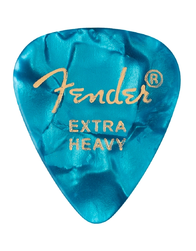 FENDER Premium Celluloid Ocean Turquoise 351 Shape Extra Heavy Πέννες (12 τεμάχια)