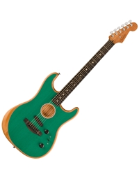FENDER Limited edition Acoustasonic Stratocaster Aqua Teal Acoustic Electric Guitar + Free Amplifier