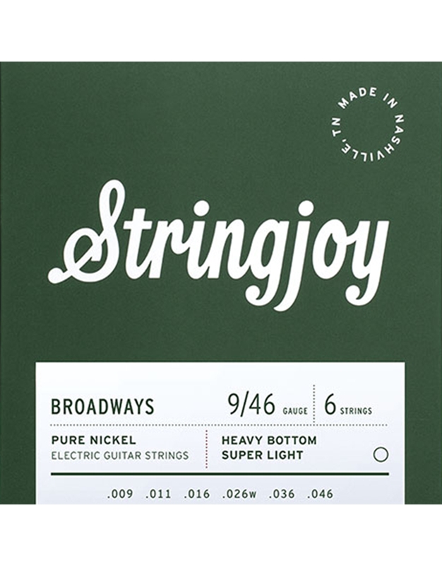 STRINGJOY SJ-BR0946 Broadways Heavy Bottom Super Light Χορδές Ηλεκτρικής Κιθάρας (09-46)