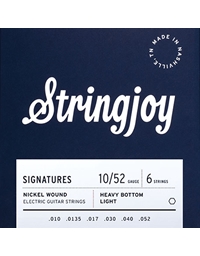 STRINGJOY SJ-HVY10 Signatures Heavy Bottom Light  Electric Guitar Strings (10-52)