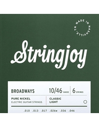STRINGJOY SJ-BR1046 Broadways  Light Χορδές Ηλεκτρικής Κιθάρας (10-46)
