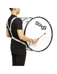 STAGG MABD-2012 Marching Bass Drum 20'' x 12'' with Strap & Beater