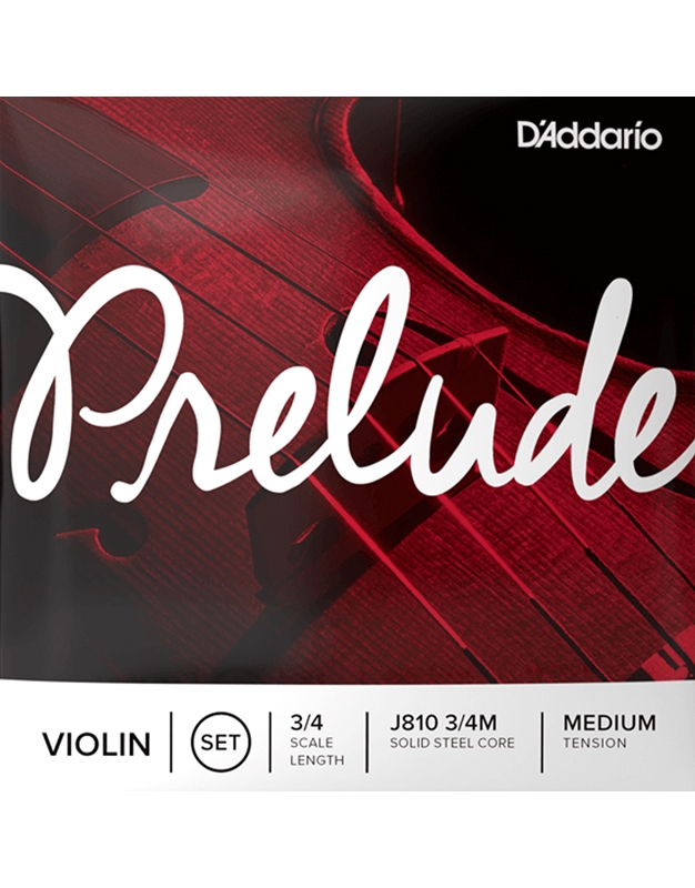 D'Addario J810-3/4M Prelude Violin 3/4 String Set