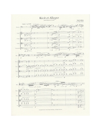 Gallon Noel - Recit et Allegro, Quintet (Score And Parts)
