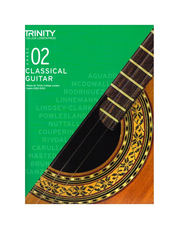 Classical Guitar - Grade 2, Trinity College London Exams 2022 - 2023
