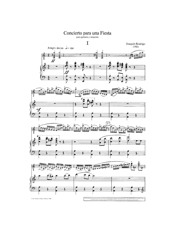 Joaquin Rodrigo - Concierto Para Una Fiesta, For Guitar And Orchestra