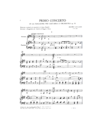Giuliani Mauro - Primo Concerto In La Maggiore Per Guitarra E Orchestra Op. 30