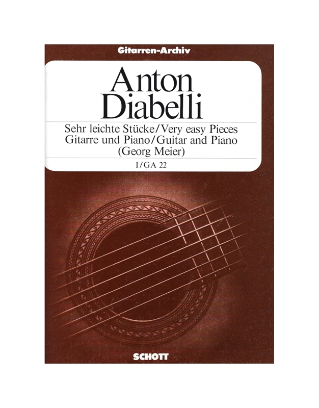 Diabelli Anton Sehr Leicte Stucke Vol. 1 - Very Easy Pieces For Guitar and Piano Vol. 1