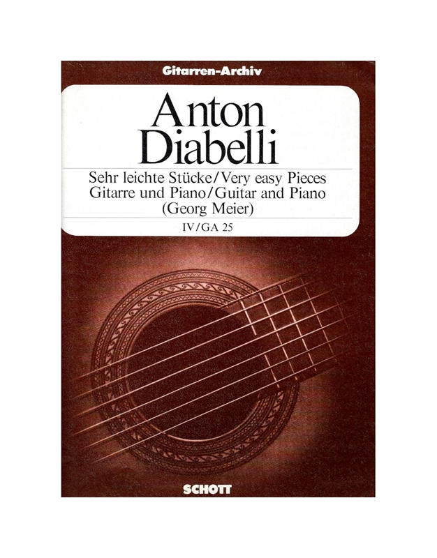 Diabelli Anton Sehr Leicte Stucke Vol. 4 - Very Easy Pieces For Guitar and Piano Vol. 4