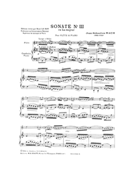 Bach Sonata N.3 A-Maj.