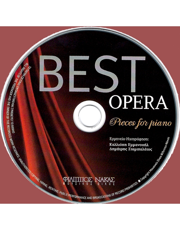Best Opera - Pieces For Piano (CD included)