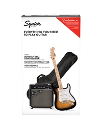 FENDER Squier Sonic Stratocaster MN 2TS w/ Gig Bag, Frontman 10G Electric Guitar Pack