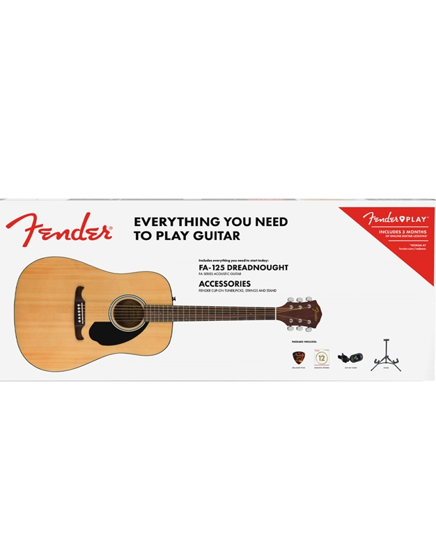 FENDER FA-125 Natural Acoustic Pack Acoustic Guitar