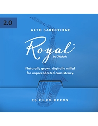 D'Addario Woodwinds Royal Alto Saxophone Reed No. 2 (1 piece)