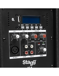 STAGG AS-8 Aυτοενισχυόμενο Ηχείο 8'', BluetoothTWS,125W