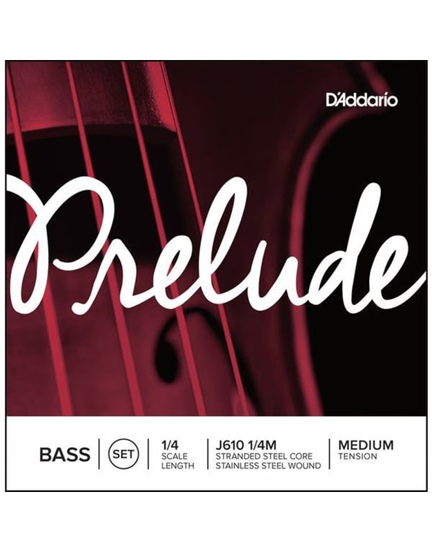 D'Addario J610 Prelude 1/4Μ Double Bass Strings Set