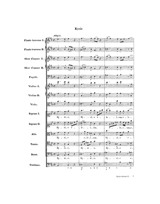  Johann Sebastian Bach - Mass in B Minor BWV 232, Full Score