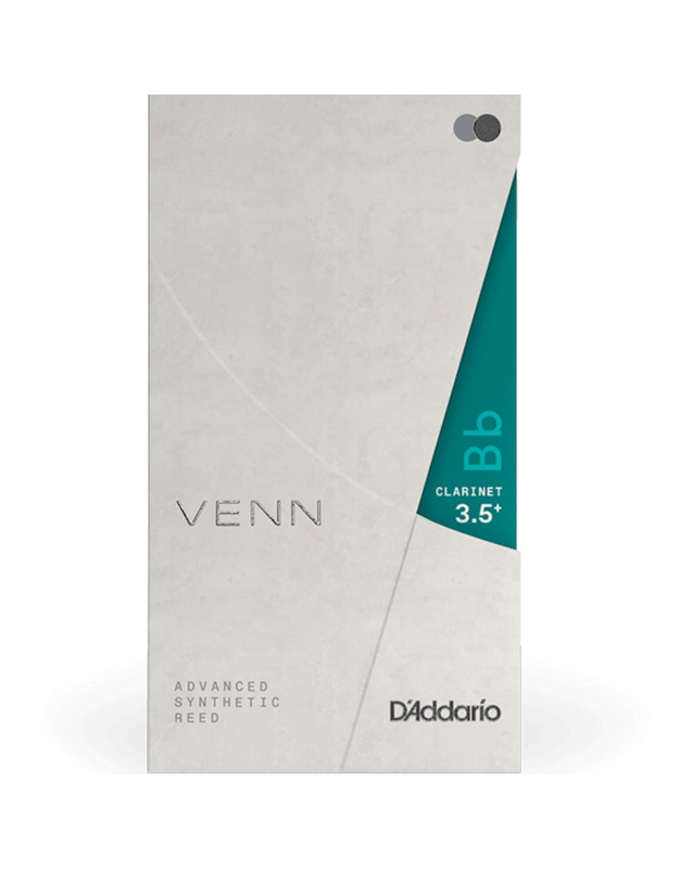 D'Addario Woodwinds VENN Clarinet Synthetic Reed No. 3.5+ (1 piece)