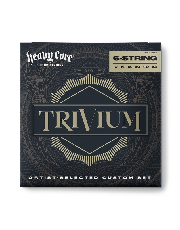 DUNLOP TVMN1052 Heavy Core Trivium Electric Guitar Strings (10-52)