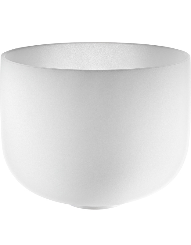 MEINL Sonic Energy CSB9A Crystal Singing Bowl Chakra 22 cm Note A4 White Frosted