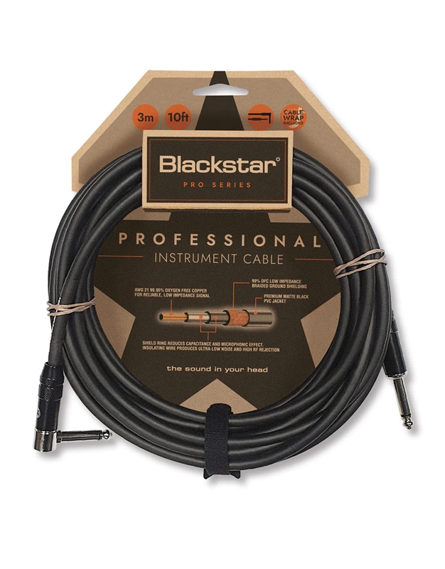 BLACKSTAR PRO-3M-SA Instrument Cable 3m Angle