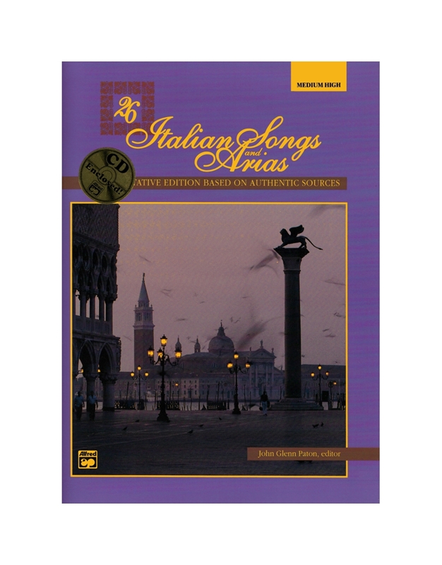 26 Italian Songs & Arias -  Med/High Voices BK/CD