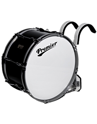 PREMIER Olympic 61620BK Black Βass Drum 20'' x 10" with Carrier and Sticks