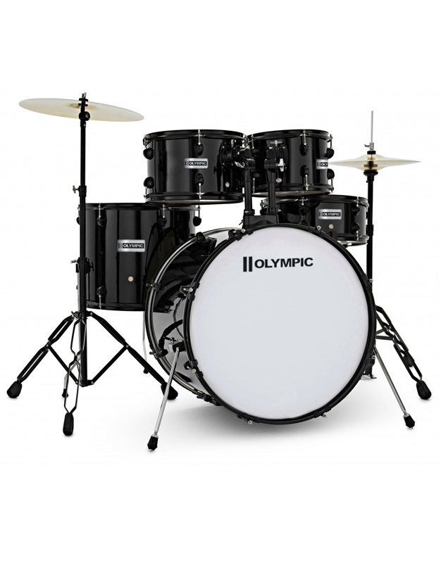 PREMIER Olympic 20" Fusion Black Drum Set with Cymbals