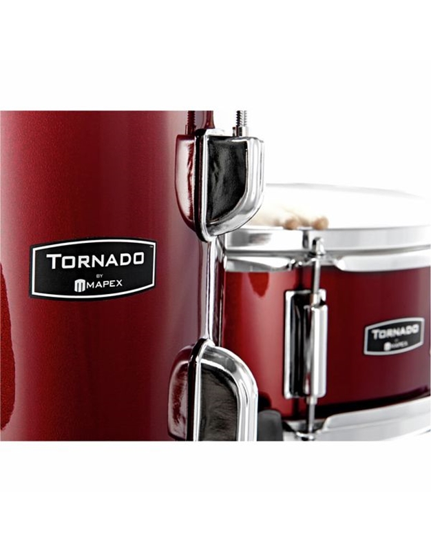 MAPEX TND5294FTC Tornado Standard Dark Red Ακουστικό Drum Set με Βάσεις και Πιατίνια