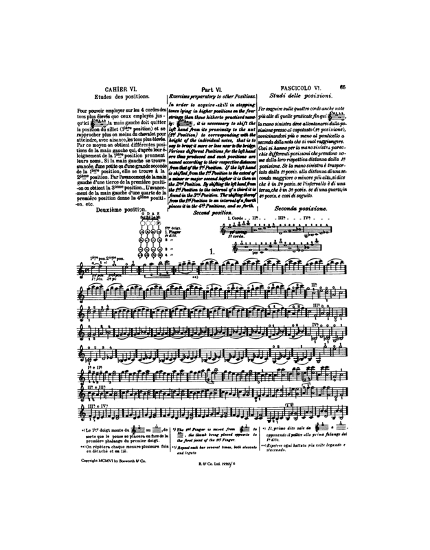 Sevcik Otakar - Violin Studies, Op.6, Part 6