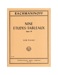Rachmaninoff Sergei - 9 Etudes - Tableaux For Piano, Op. 39