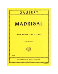 Gaubert Philippe - Madrigal, For Flute & Piano