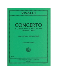 Vivaldi Antonio - Concerto In G Minor (From La Cetra), Op. 9 No. 3, RV 334