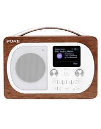 PURE Evoke H4 Digital Radio DAB+ and Bluetooth, Walnut