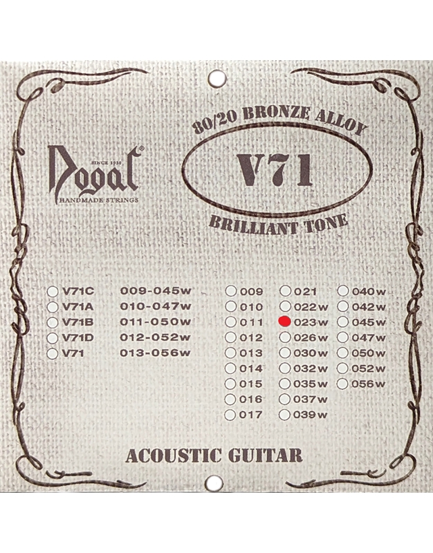 DOGAL V71023 Χορδή Ακουστικής Κιθάρας .023