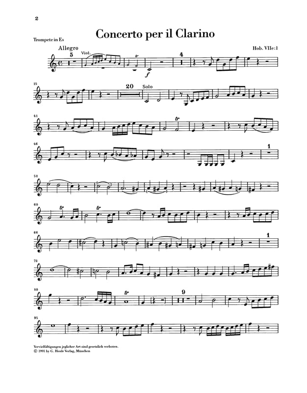 Haydn Joseph - Concerto For Trumpet In Eb Major