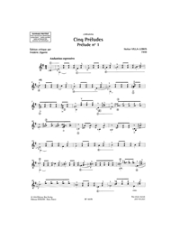 Heitor Villa - Lobos - Cinq Preludes Pour Solo Guitar