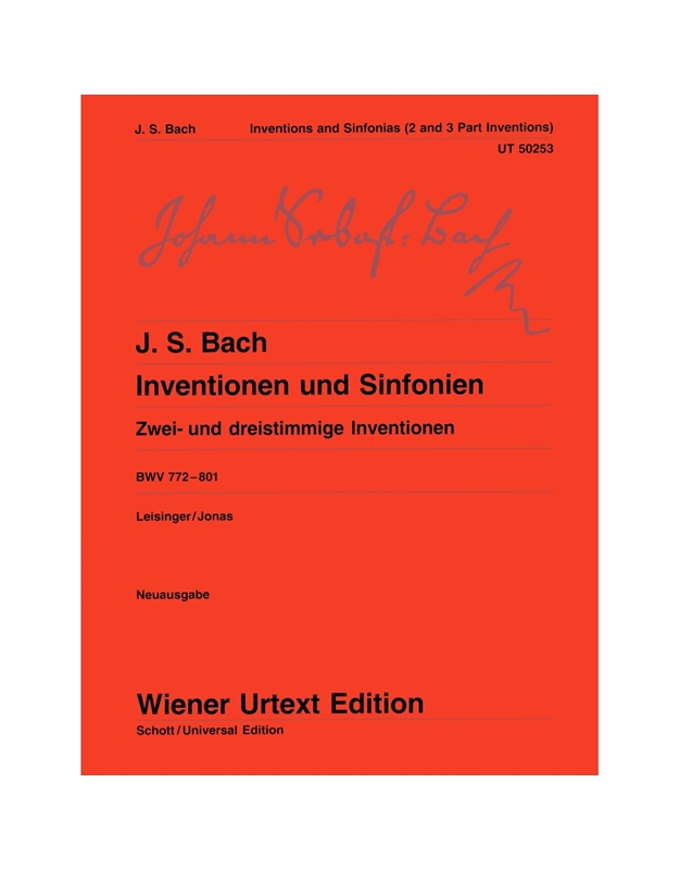 Bach J. S. - Inventionen Und Sinfonien (2 & 3 Parts Inventions)