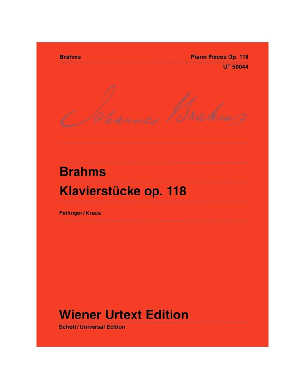 Johannes Brahms - Klavierstucke (Piano Pieces) Op. 118