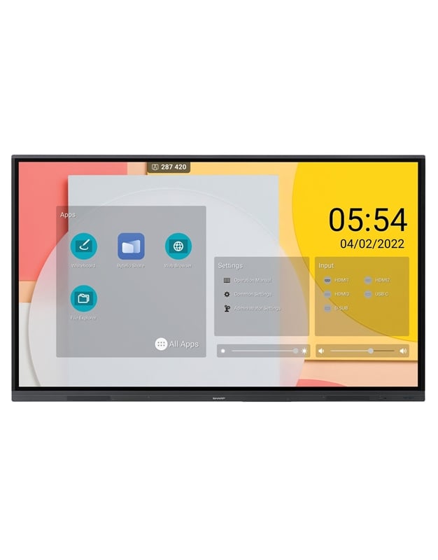 Sharp NEC PN-L652B LCD Touch Monitor 65'