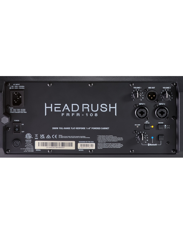 HEADRUSH FRFR-108-MK2 2000-Watt Full-Range Flat-Response Speaker for Guitar and Bass