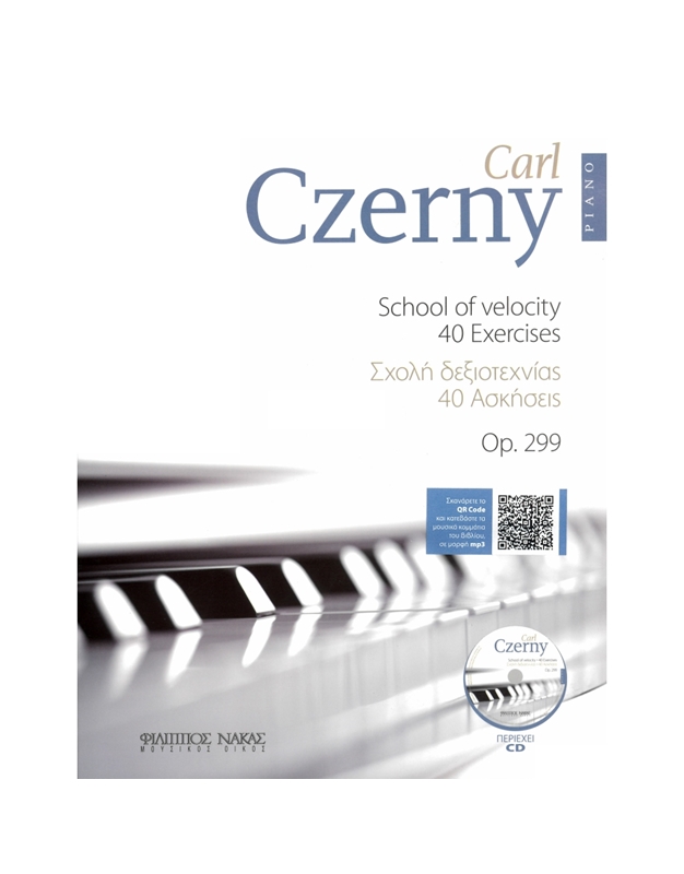 Czerny Carl - School Of Velocity 40 Exercises  Op. 299 BK / CD / MP3