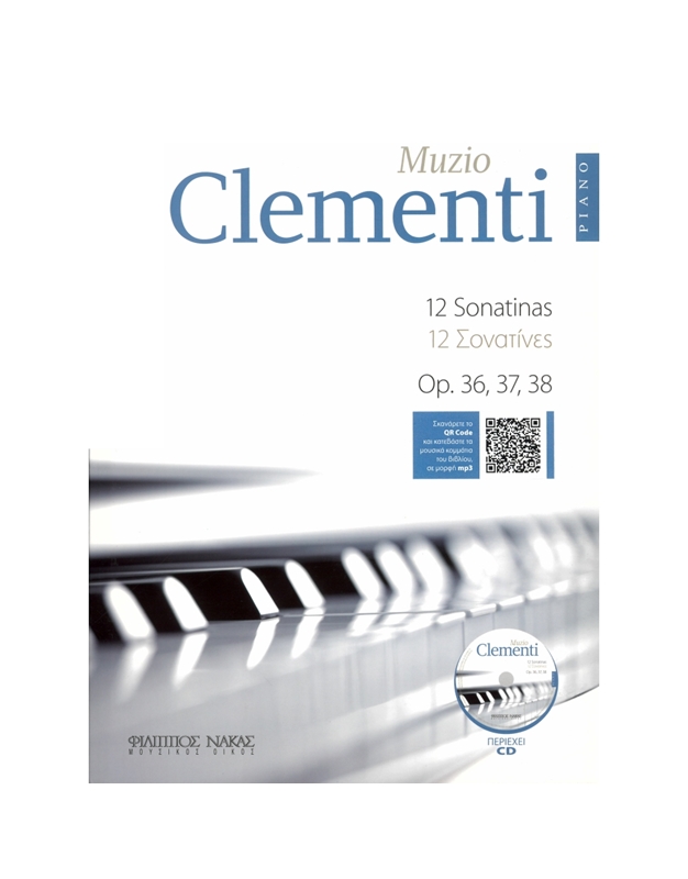 Clementi Muzio - 12 Sonatinas Op. 36,37,38 BK / CD / MP3