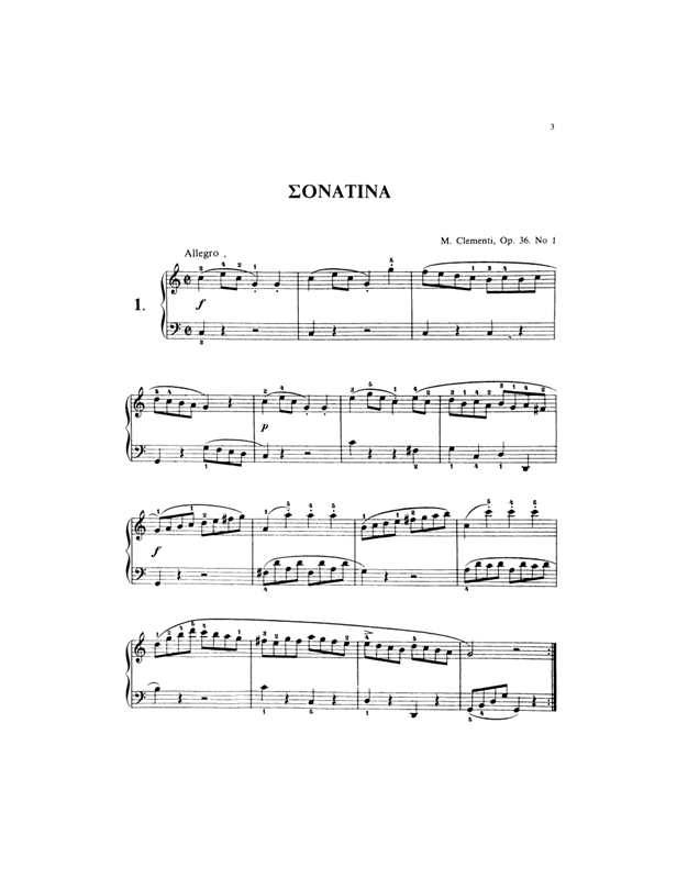 Clementi Muzio - 12 Σονατίνες Op. 36,37,38 BK / MP3