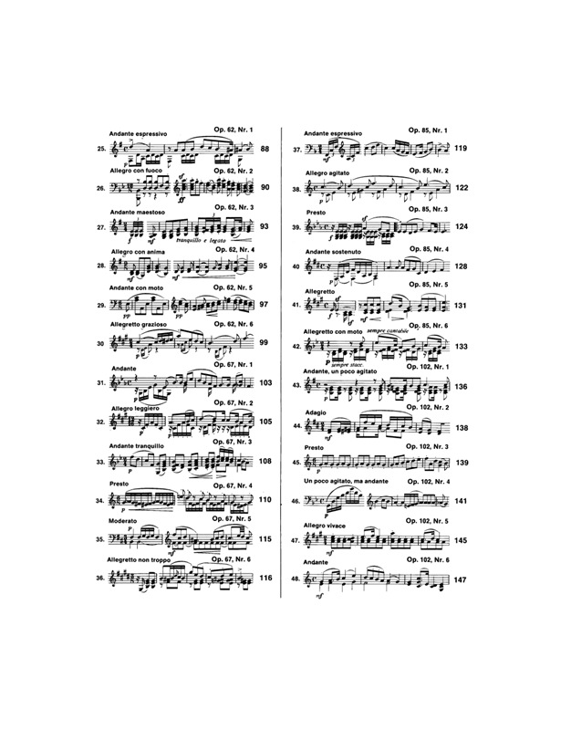 Mendelssohn Felix Bartholdy - Τραγούδια  Xωρίς Λόγια